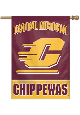 Central Michigan Chippewas Team Name Banner - Red