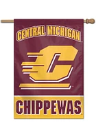 Central Michigan Chippewas Team Name Banner - Red