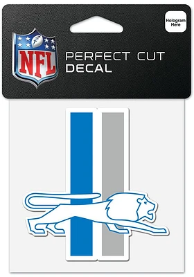 Detroit Lions 4x4 Vintage Auto Decal - Blue