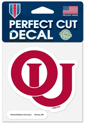 Oklahoma Sooners 4x4 Vintage Auto Decal - Red