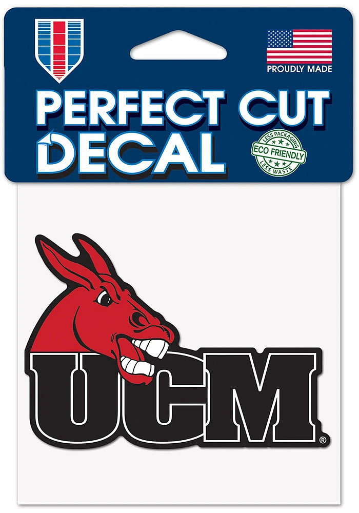 Central Missouri Mules 4x4 Auto Decal - Red