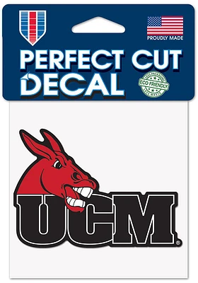 Central Missouri Mules 4x4 Auto Decal - Red