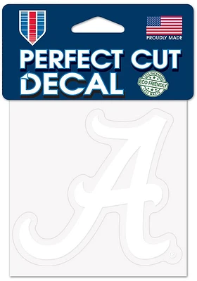 Alabama Crimson Tide 4x4 White Auto Decal - White