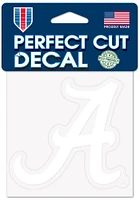 Alabama Crimson Tide 4x4 White Auto Decal - White