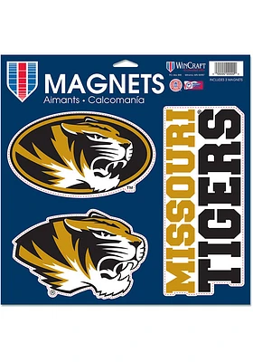 Missouri Tigers 11x11 3pk Magnet