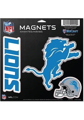 Detroit Lions 11x11 3pk Magnet