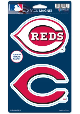 Cincinnati Reds 2pk Die Cut Magnet