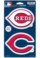 Cincinnati Reds 2pk Die Cut Magnet