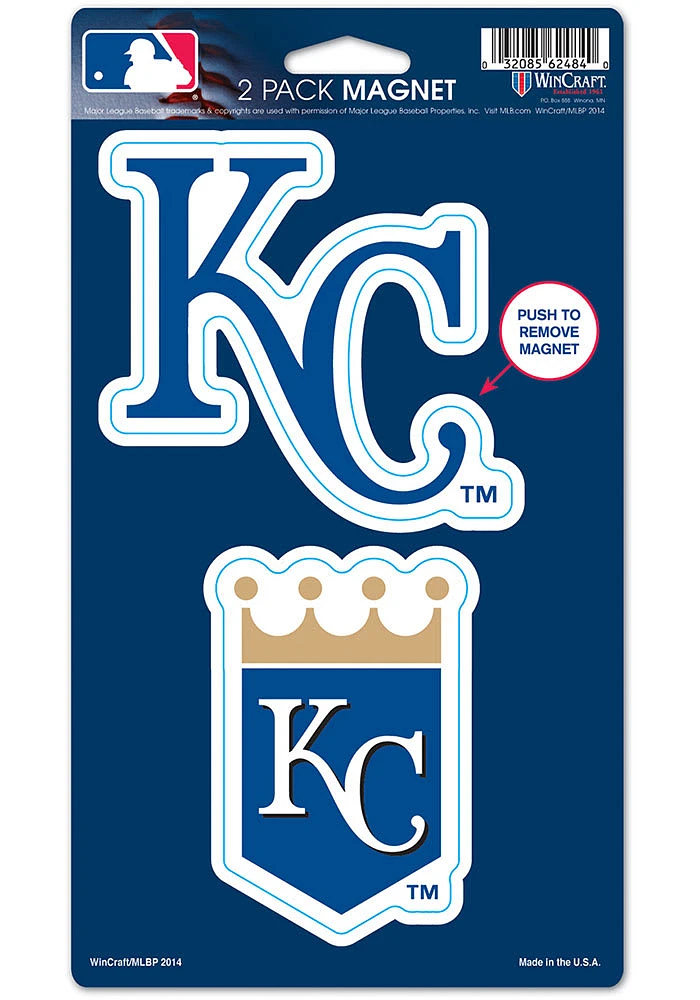Kansas City Royals 2pk Die Cut Magnet