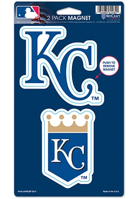 Kansas City Royals 2pk Die Cut Magnet