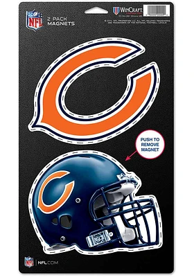 Chicago Bears 2pk Die Cut Magnet