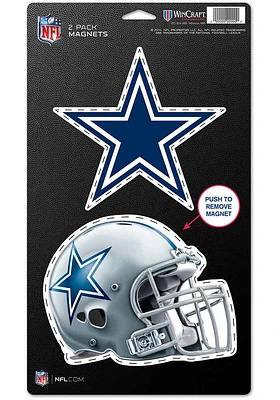 Dallas Cowboys 2pk Die Cut Magnet
