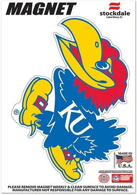 Kansas Jayhawks 3x5 Die Cut Magnet