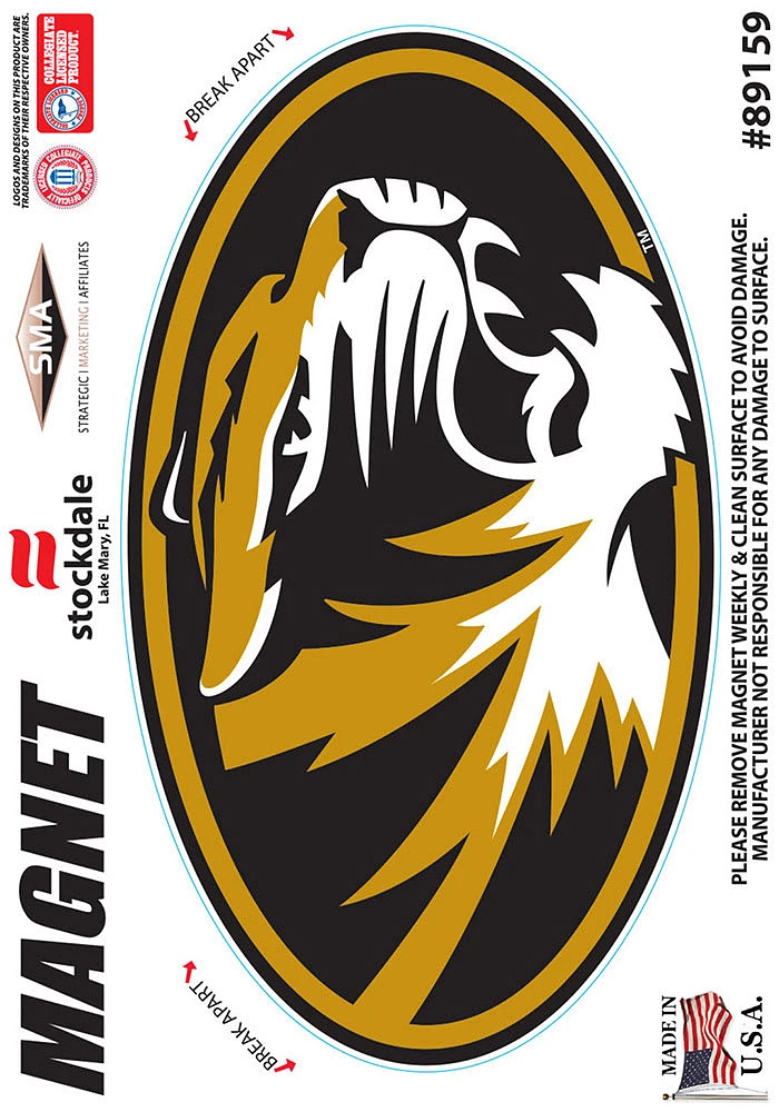 Missouri Tigers 3x5 Die Cut Magnet