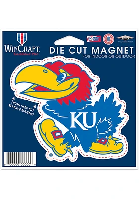 Kansas Jayhawks 4.5x6 die cut Magnet