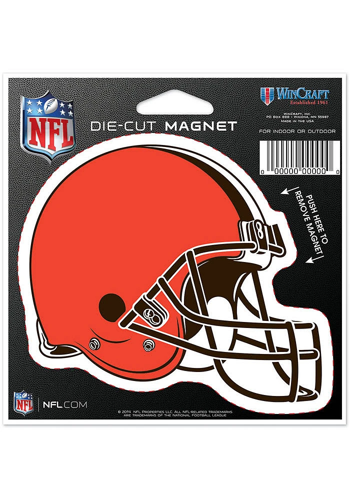 Cleveland Browns 4.5x6 die cut Magnet