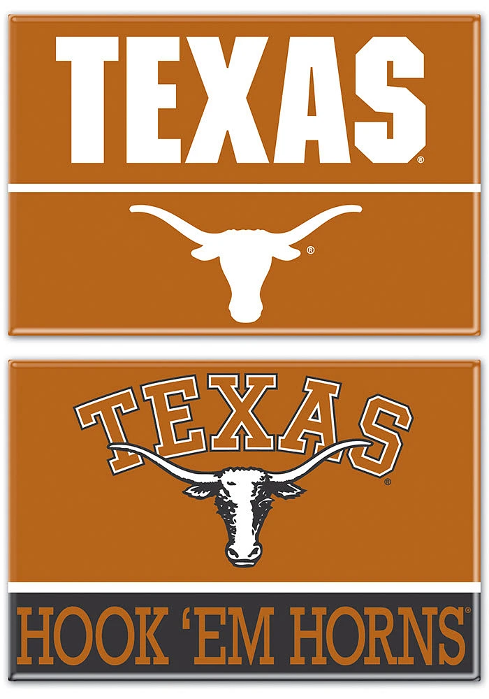 Texas Longhorns 2pk 2x3 Magnet