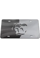 Pitt State Gorillas Grey Carbon Fiber Car Accessory License Plate