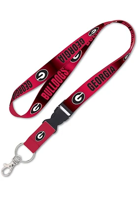 Georgia Bulldogs 1 inch Detachable Lanyard