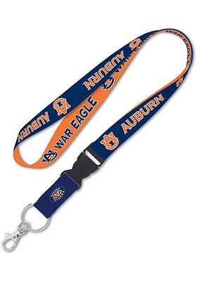 Auburn Tigers 1 inch Detachable Lanyard - Orange