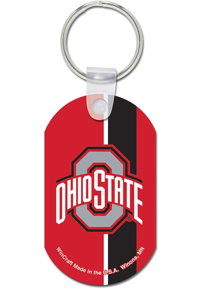 Ohio State Buckeyes Aluminum Keychain - Red