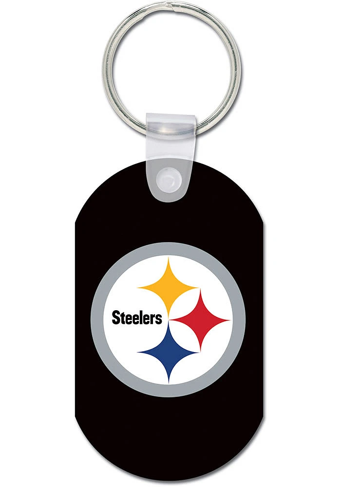 Pittsburgh Steelers Aluminum Keychain - Black