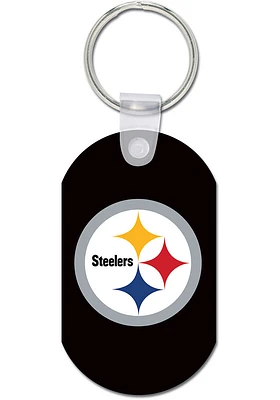 Pittsburgh Steelers Aluminum Keychain - Black
