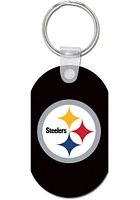 Pittsburgh Steelers Aluminum Keychain - Black
