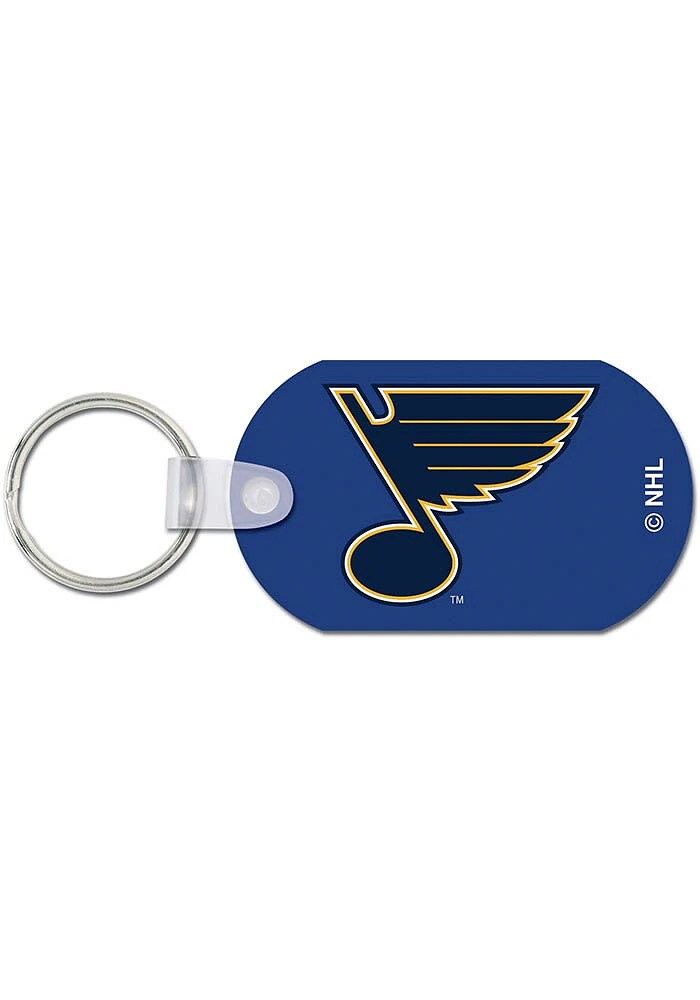 St Louis Blues Aluminum Keychain - Blue