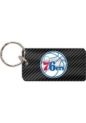 Philadelphia 76ers Carbon Keychain - Grey