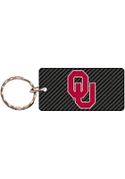 Oklahoma Sooners Carbon Keychain - Grey