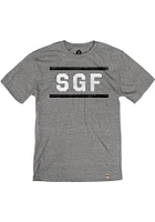 Rally Springfield Grey SGF Block Short Sleeve Fashion T Shirt
