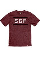 Rally Springfield Maroon SGF Block Short Sleeve Fashion T Shirt