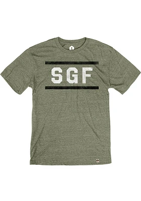 Rally Springfield Olive SGF Block Short Sleeve Fashion T Shirt