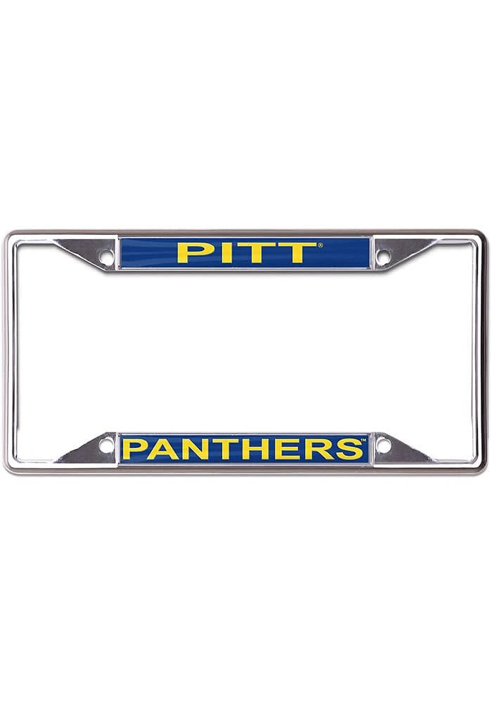Pitt Panthers Metallic Inlaid License Plate Frame - Blue
