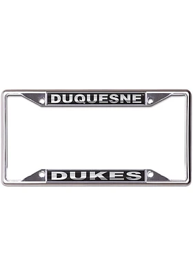 Duquesne Dukes Black and Silver License Frame
