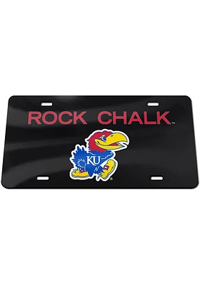 Kansas Jayhawks Rock Chalk Car Accessory License Plate