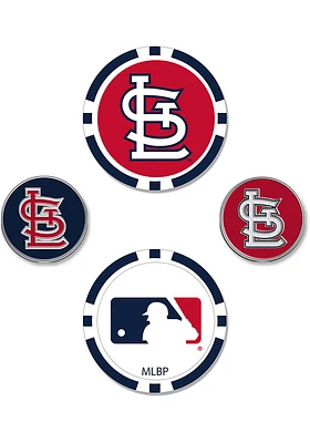 St Louis Cardinals 4-Pack Set Golf Ball Marker