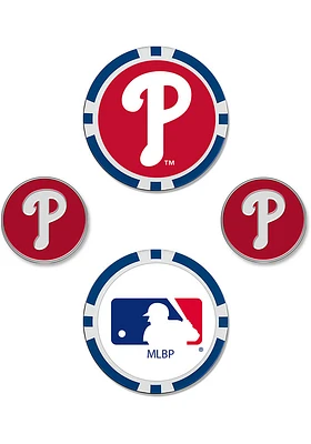 Philadelphia Phillies 4-Pack Set Golf Ball Marker