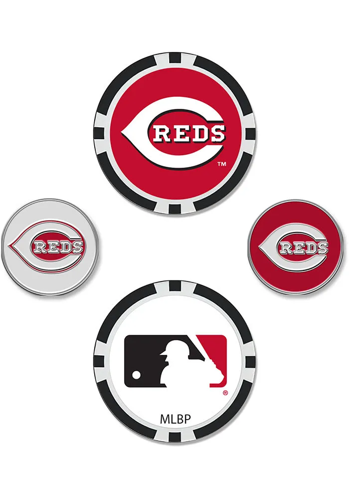 Cincinnati Reds 4-Pack Set Golf Ball Marker