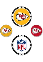 Kansas City Chiefs 4-Pack Set Golf Ball Marker