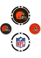 Cleveland Browns 4-Pack Set Golf Ball Marker