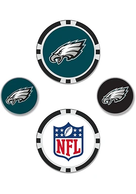 Philadelphia Eagles 4-Pack Set Golf Ball Marker