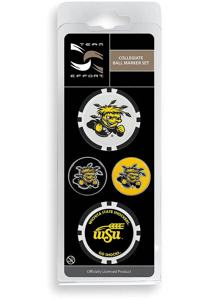 Wichita State Shockers 4-Pack Set Golf Ball Marker