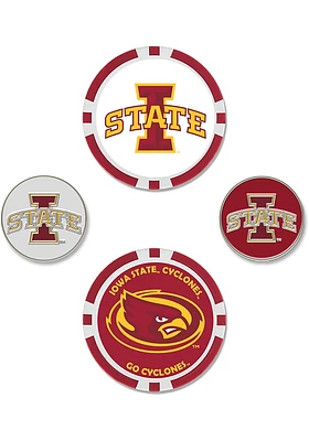 Iowa State Cyclones 4-Pack Set Golf Ball Marker