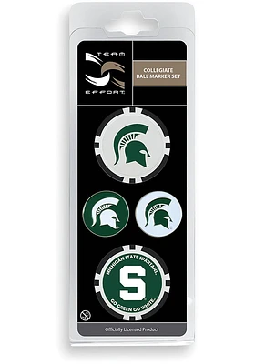 Michigan State Spartans 4-Pack Set Golf Ball Marker