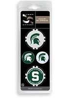Michigan State Spartans 4-Pack Set Golf Ball Marker