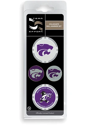 K-State Wildcats 4-Pack Set Golf Ball Marker