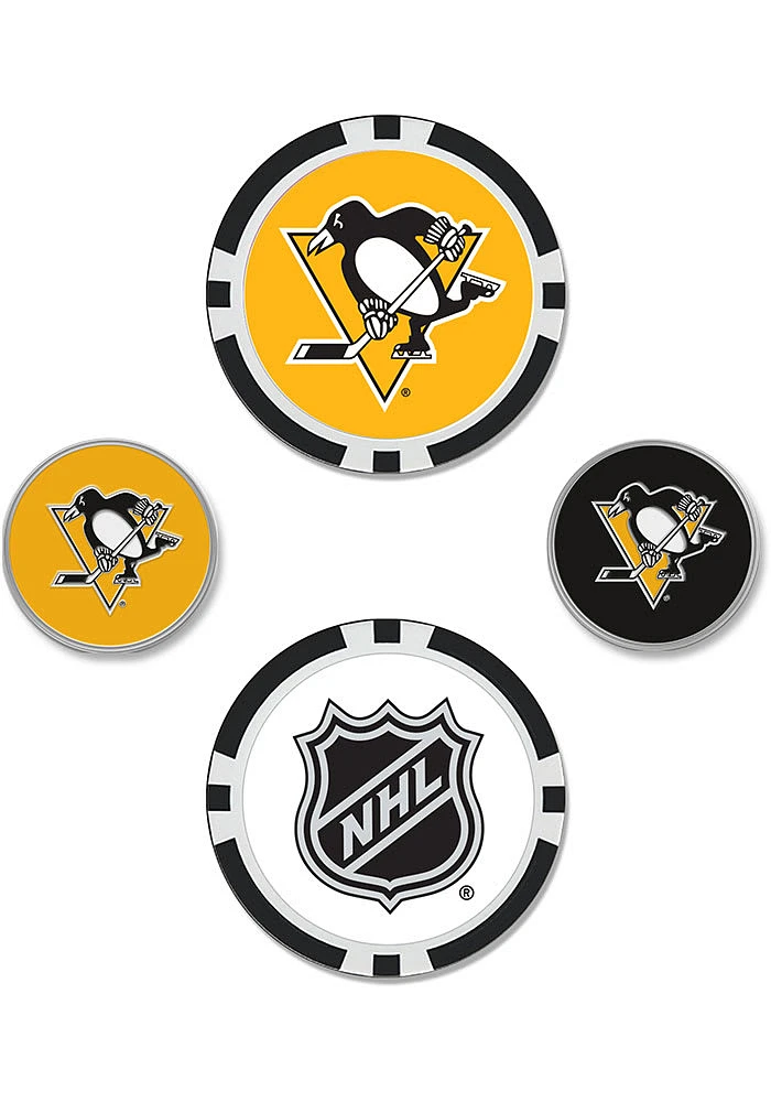 Pittsburgh Penguins 4-Pack Set Golf Ball Marker