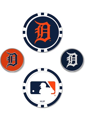 Detroit Tigers 4-Pack Set Golf Ball Marker